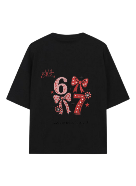 67 designs One Size t- shirt Black Back 2