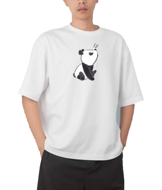 PANDA Oversize Hoodie White 2