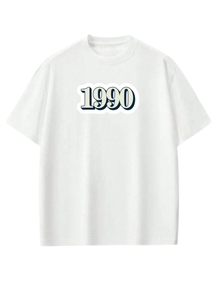 age t- shirt White 1990