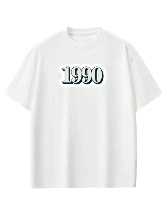 age t- shirt White 1990