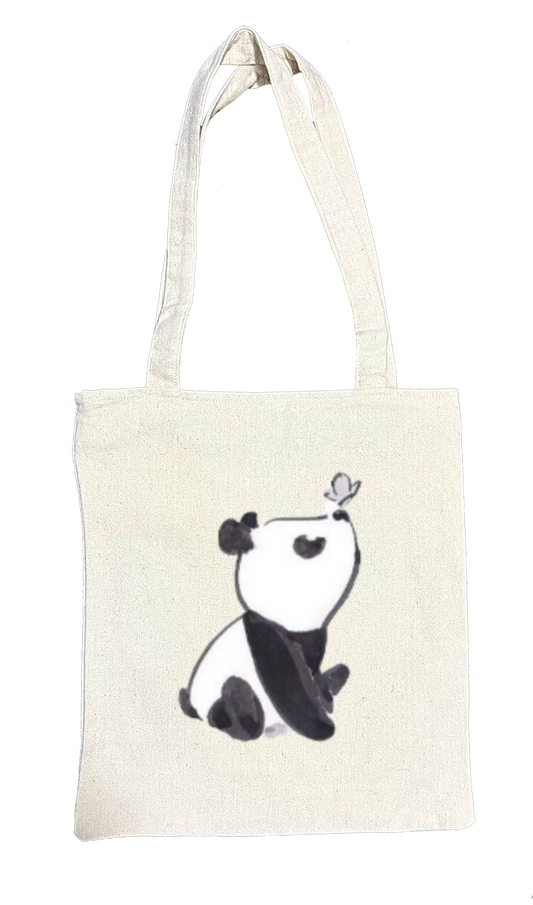 PANDA tote bag beige 2