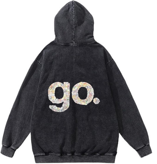travel travellar Oversize Hoodie Washed gray Back 2