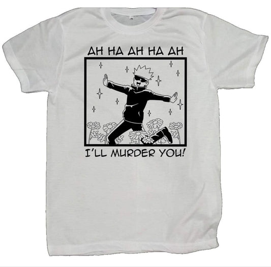 tjujutsu kaisen GOJO fit t- shirt White 3