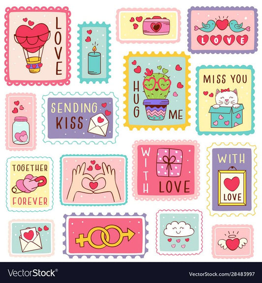 Aesthetic Cute Stickers Pack - Waterproof Vinyl Cartoon Decals for Water Bottles, Laptops, Scrapbooking, Kawaii Stationery Supplies sticker journal sticker