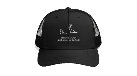 Baseball cap Black some people just need a pat on the back 78