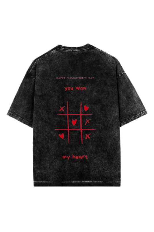 VaIentine coupIe One Size t- shirt Washed Back 30