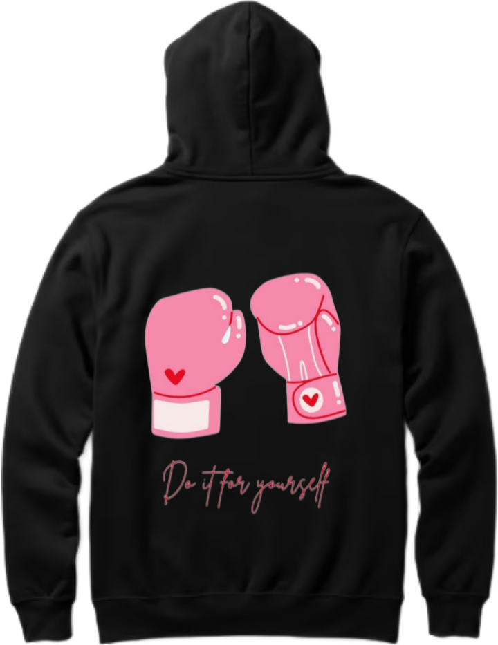 Deit for yourself One Size hoodie Black Back 30