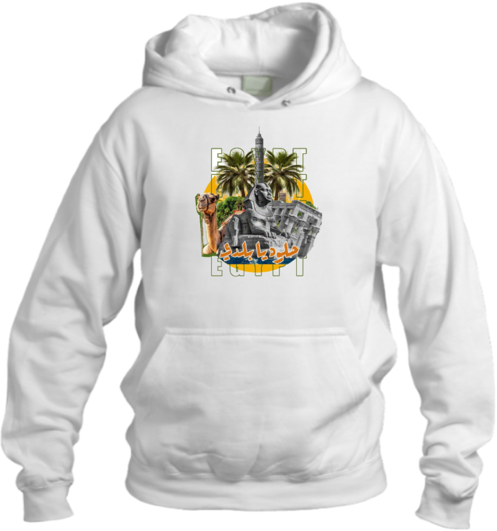 Egypt Over Size hoodie White 30