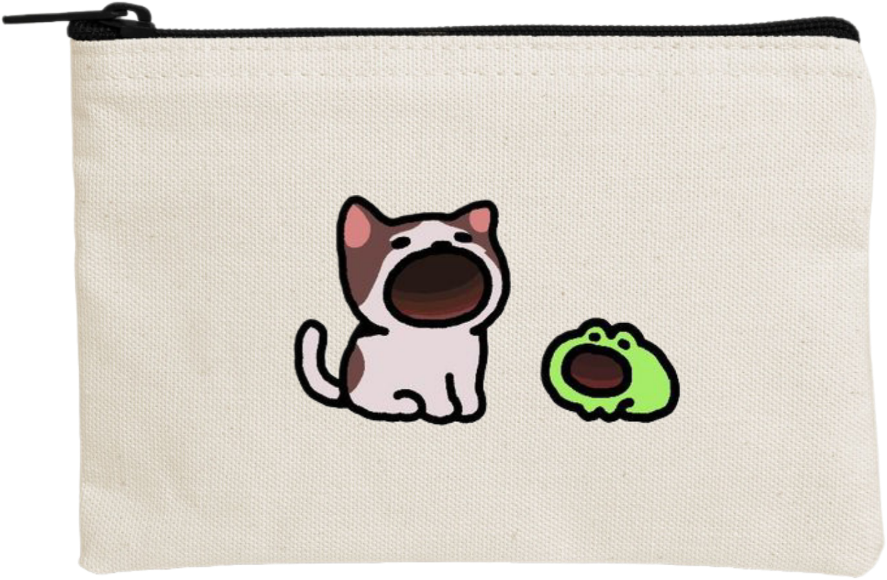 Frog wallet pencil case Beige 30