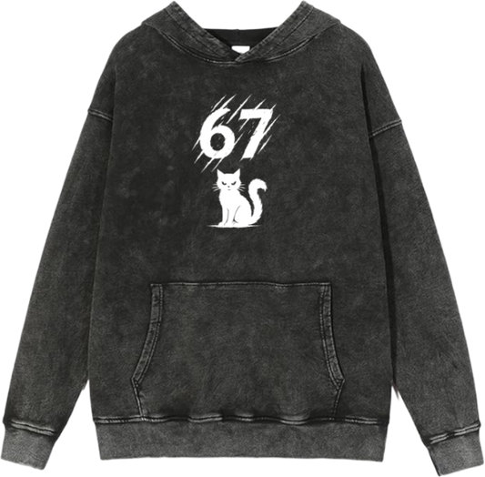 67 designs Oversize Hoodie Washed 30