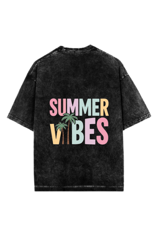Summer Vibes One Size t- shirt Washed Back 30
