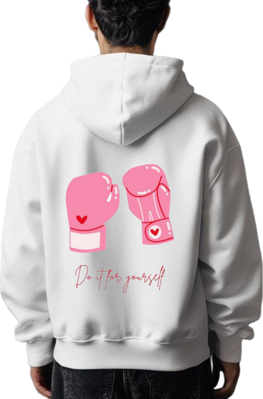 Do it for yourself One Size hoodie White Back 30