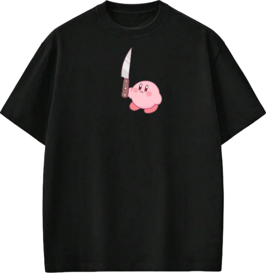 Cute Kirby Anime Graphic T-Shirt, Y2K Aesthetic Kawaii Gaming Tee, Casual Oversized Short Sleeve Top for Wome 30