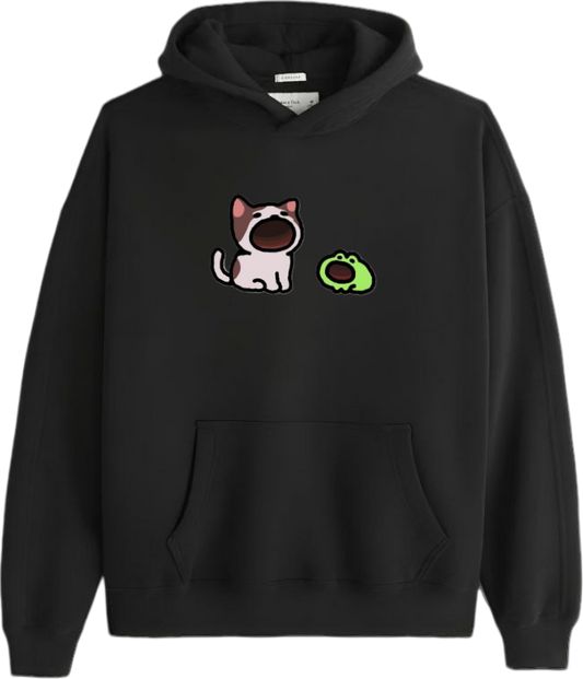 Frog Oversize Hoodie Black 30