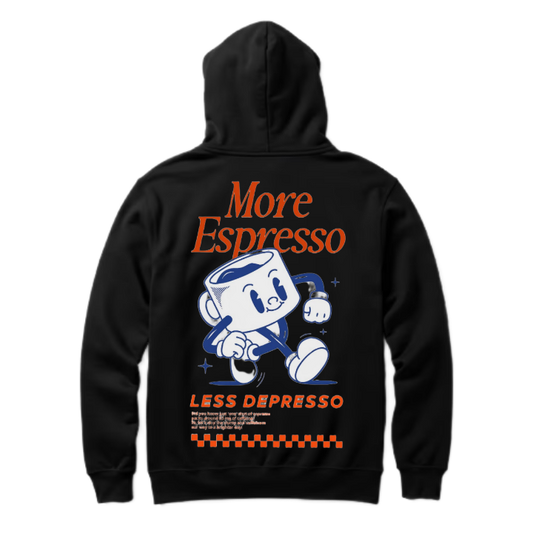 More Espresso One Size hoodie Black Back 30