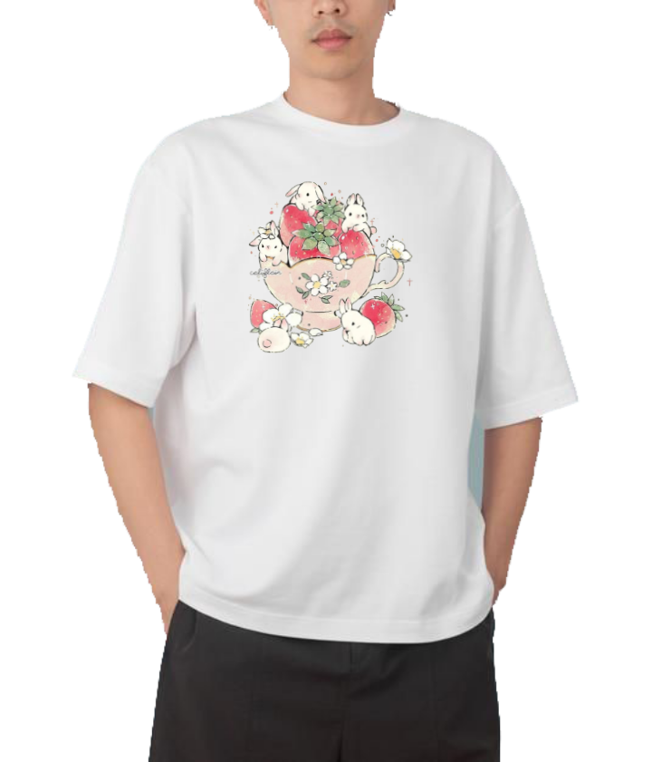 bunny One Size t- shirt White 30