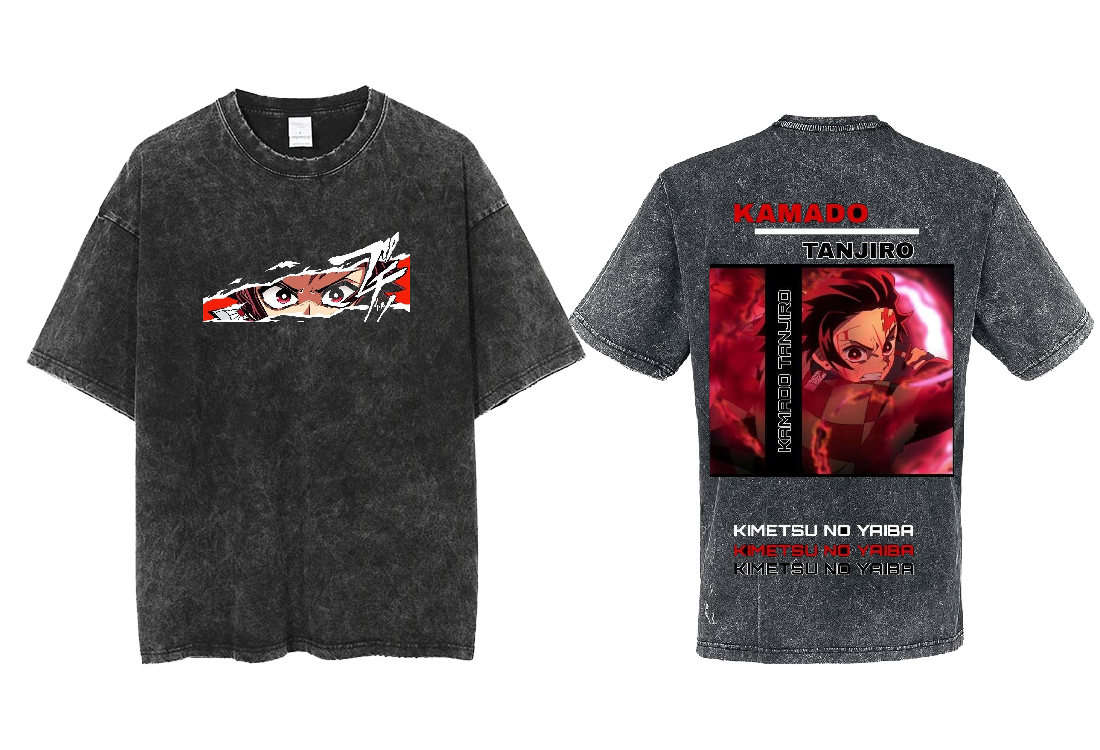 Anime Demon slayer nezuko tanjiro  One Size t- shirt Washed 30