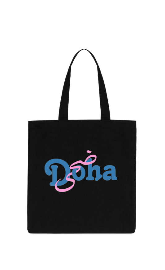names tote bag Black Doha 30