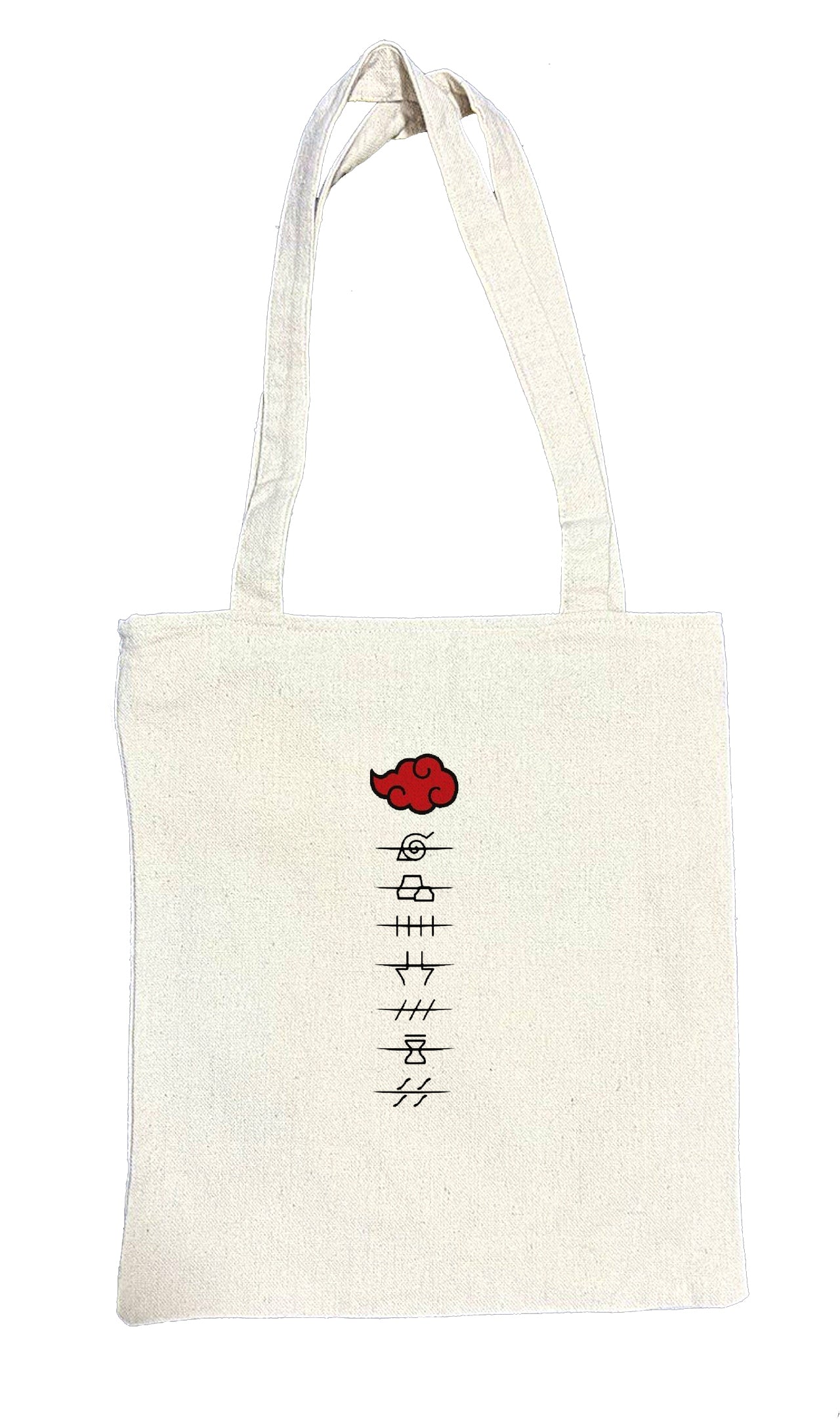 Naruto Shippuden tote bag beige 30
