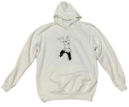 Anime Demon slayer nezuko tanjiro Oversize Hoodie White 30