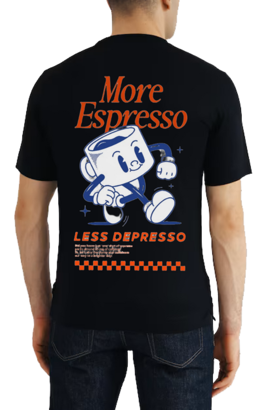 More Espresso t- shirt One Size Black back 30