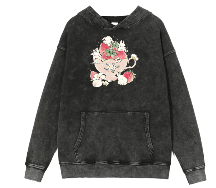 bunny Oversize Hoodie Washed 30