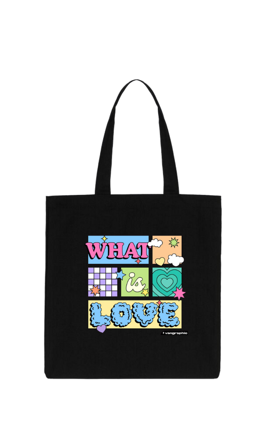 WHAT tote bag Black 30