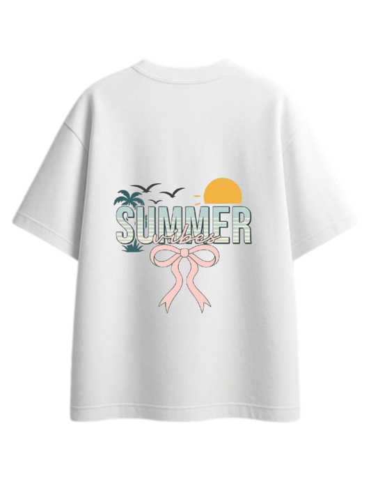 Summer Vibes t- shirt White Back 30
