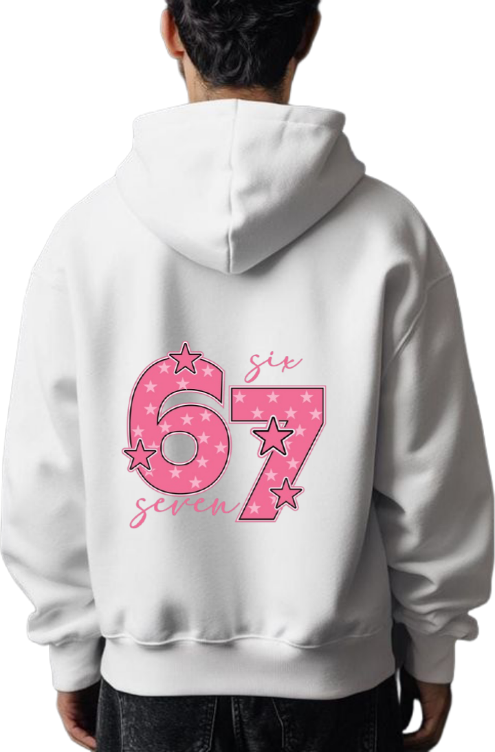 designs 67 Oversize Hoodie White Back 30