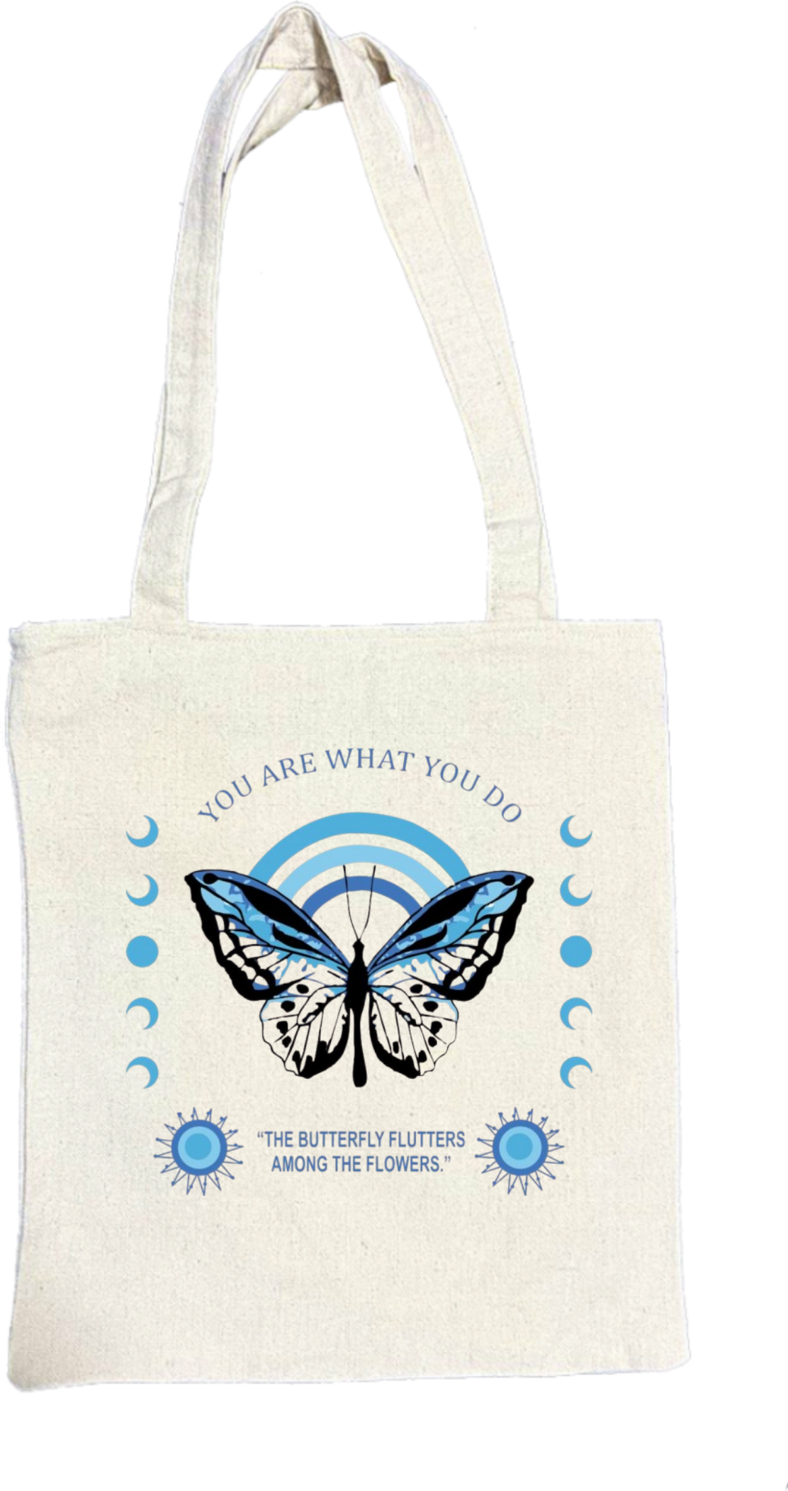 butterflies tote bag Beige 30