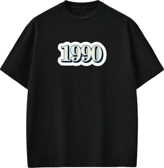 age t- shirt Black  1990