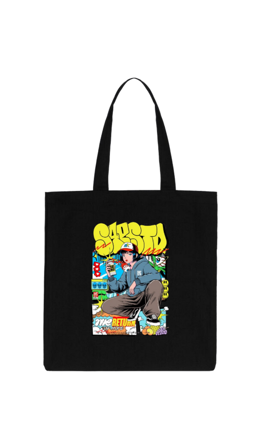 aliens tote bag Black 33