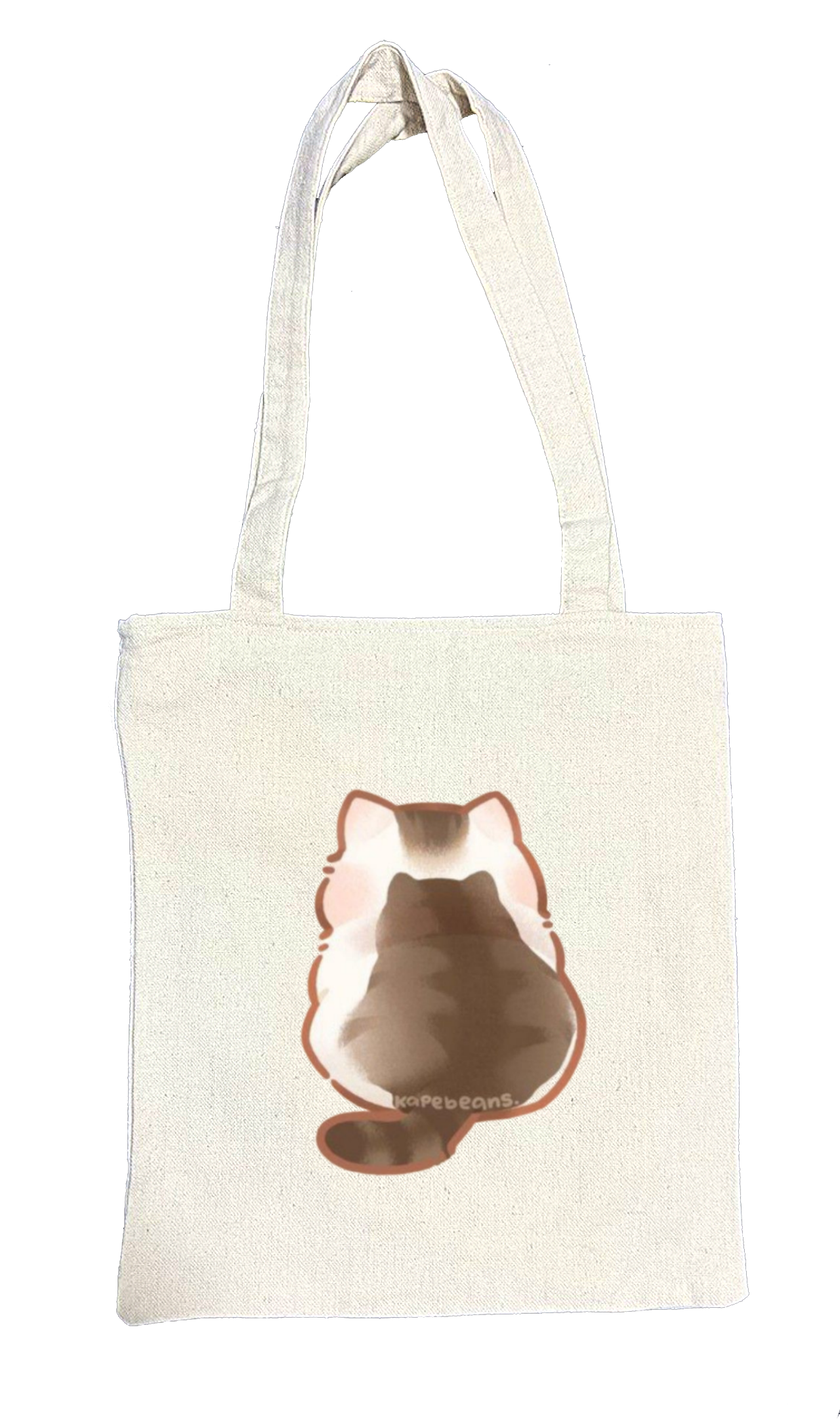 cat tote bag White 30