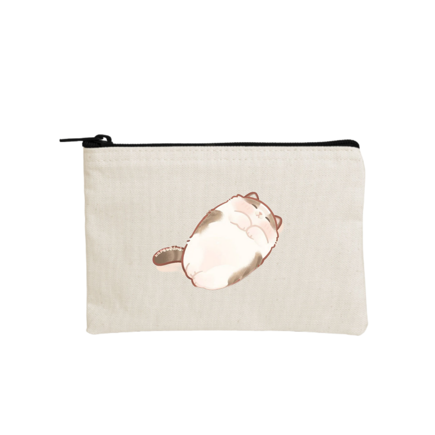 cat wallet pencil case Beige 30