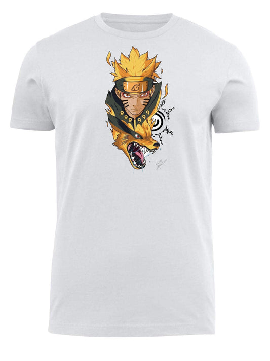 Naruto Shippuden t- shirt fat White 30