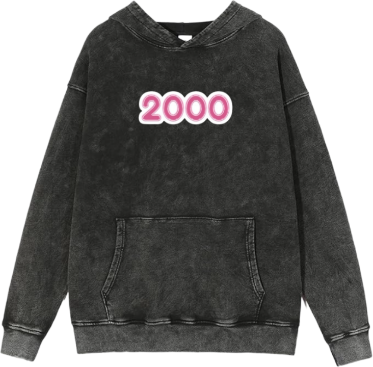 age Oversize  Hoodie Washed gray 2000