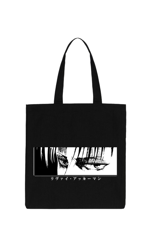 Anime Attack on titan shingeki no kyojin Aot Black tote bag 31