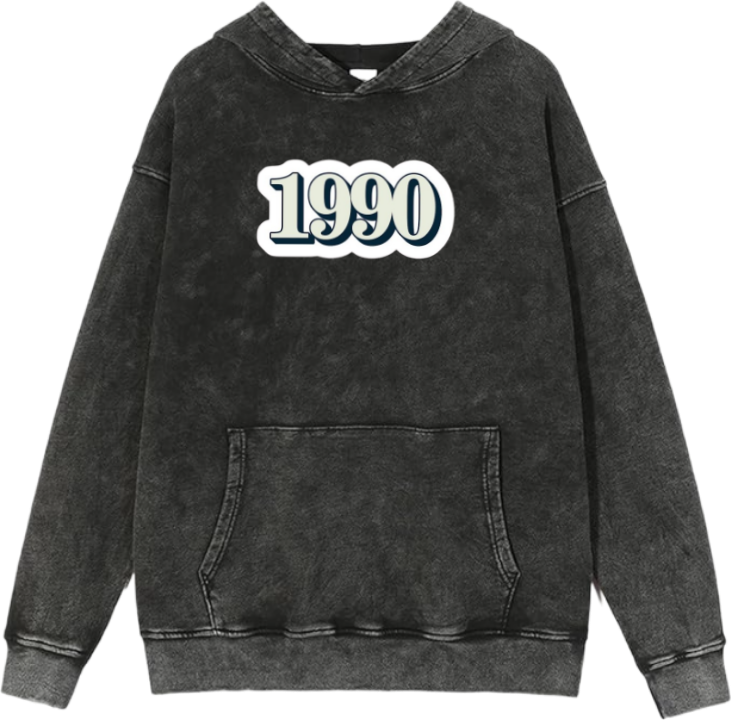 age Oversize  Hoodie Washed gray 1990