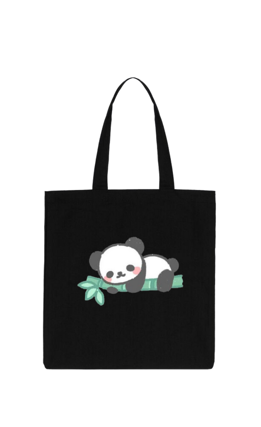 PANDA tote bag Black 31