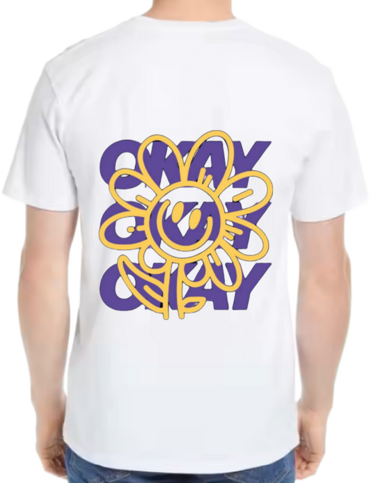 Okay t- shirt One Size White back 31