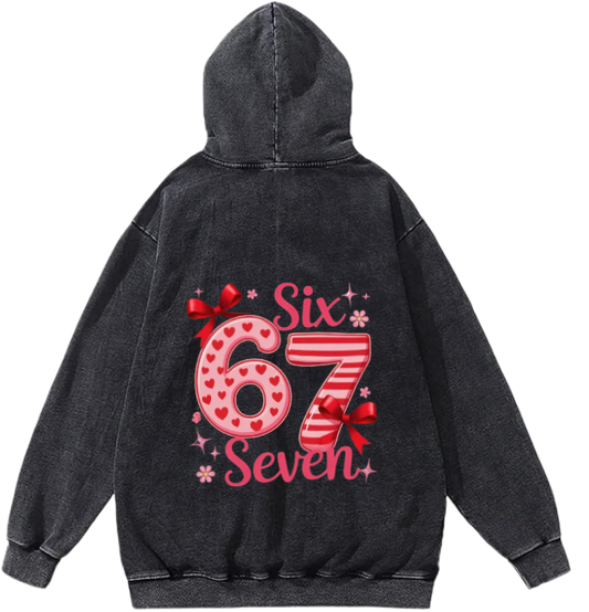 67 designs Oversize Hoodie Washed Back 31