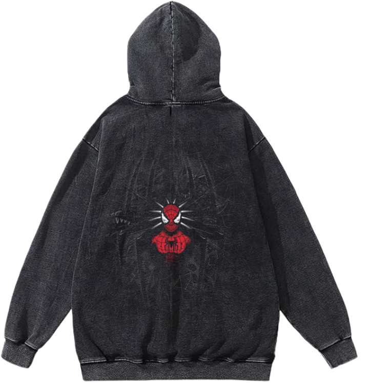 Spiderman One Size hoodie Washed Back 31