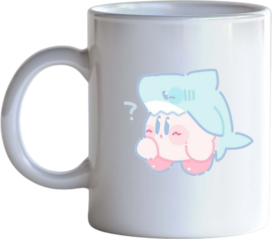 Cute Pink Bunny Kirby Ceramic Coffee Mug, Kawaii Anime Gaming Cute Mug for Women and Kids, Funny Novelty Tea Cup, 11 oz 31