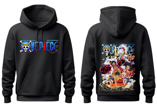 one piece One Size hoodie Black Back 31