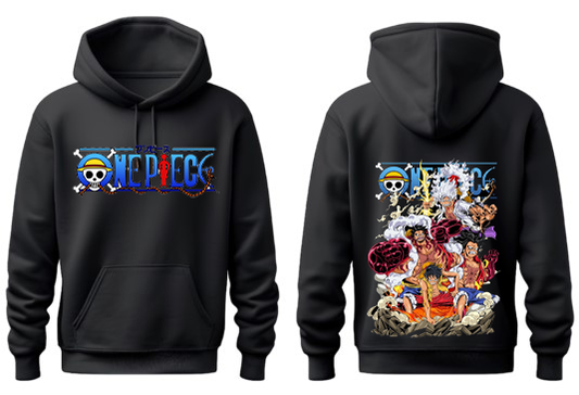 one piece One Size hoodie Black Back 31