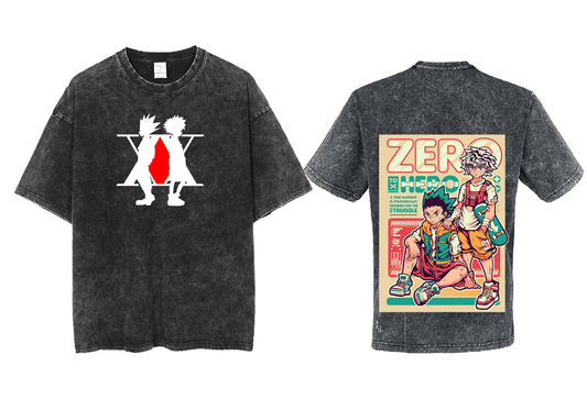 Hunter × Hunter t- shirt One Size Washed Back 31