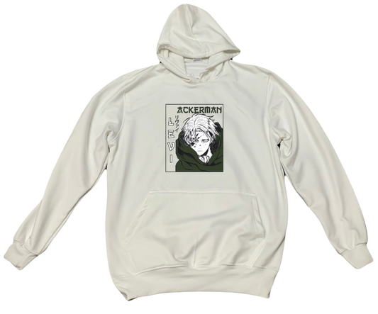 Anime Attack on titan shingeki no kyojin eren levi mikasa Aot White Oversize HOODIE 31