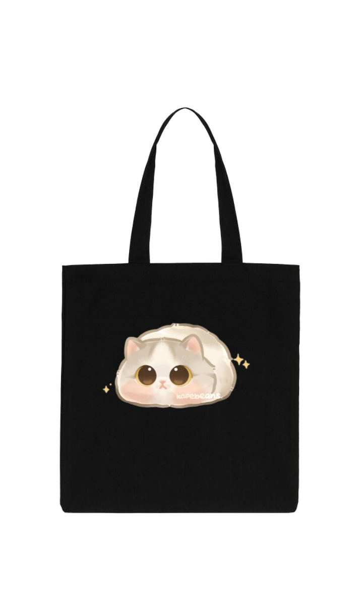 cat tote bag Black 31
