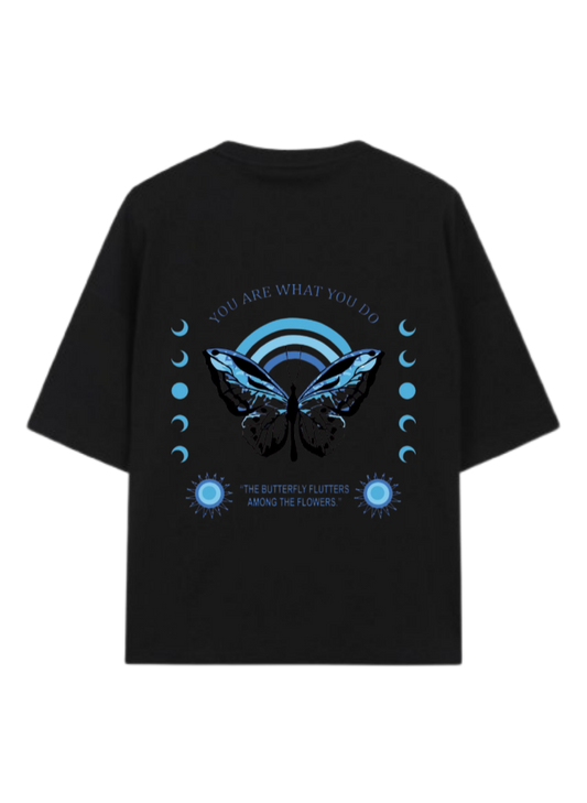 butterflies t- shirt Black Back 31