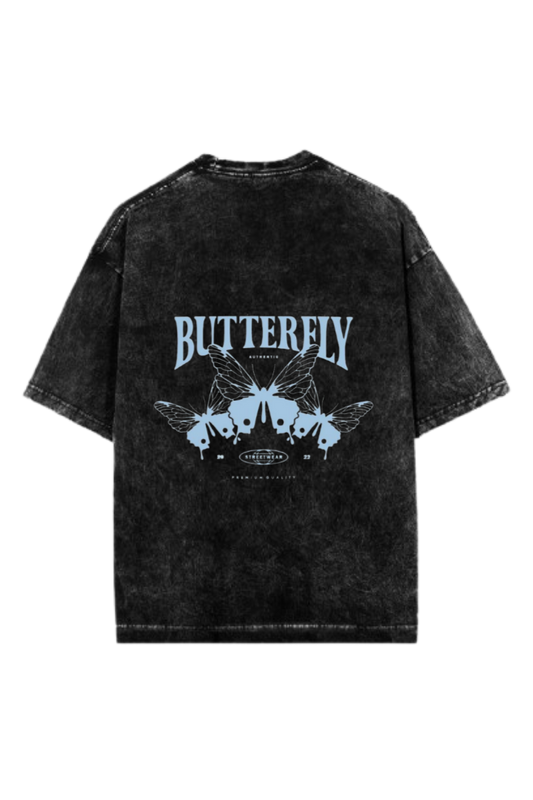 butterflies One Size t- shirt Washed Back 31